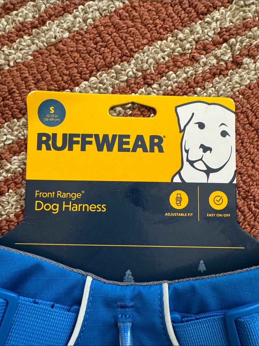 Ruffwear Blue Front Range Dog Harness Size Small and brush for long coat - Picture 2 of 7